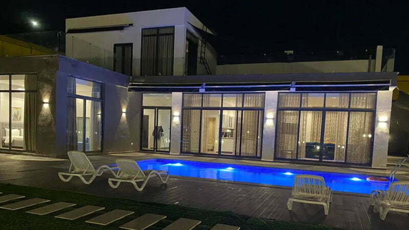 Swimming-pool-with-villa-of-sana-farm-A